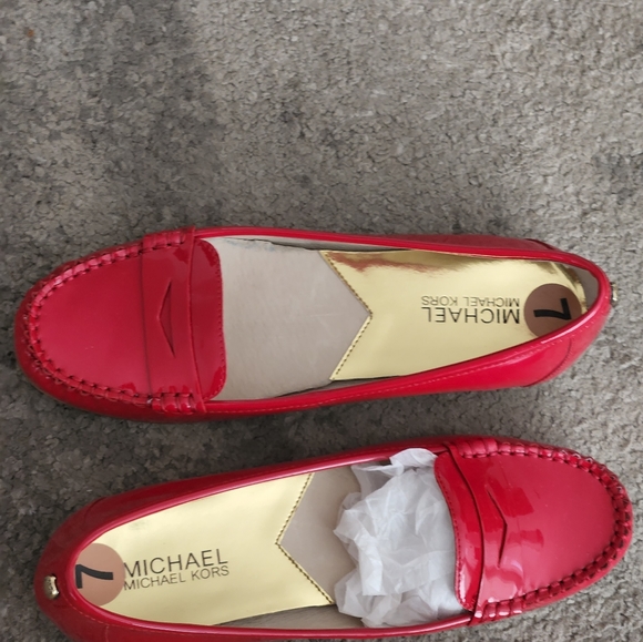 Red Patent Moccasins size 7 by Michael Kors - Picture 5 of 5